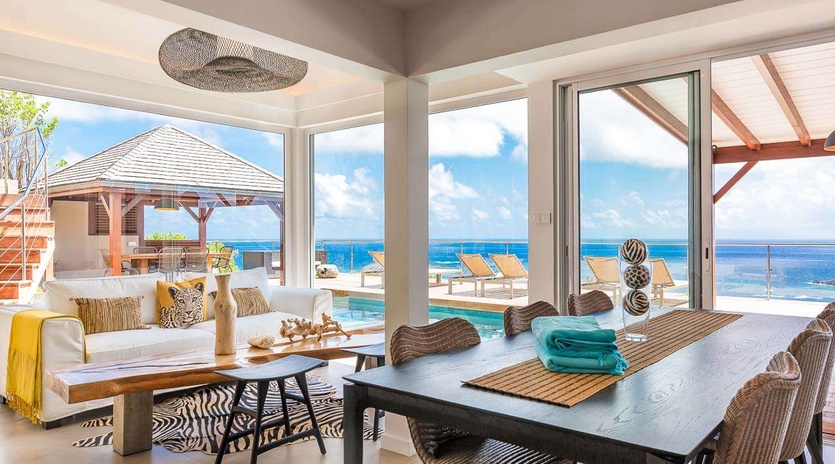 Dining Room at WV ZUL, Vitet, St. Barthelemy