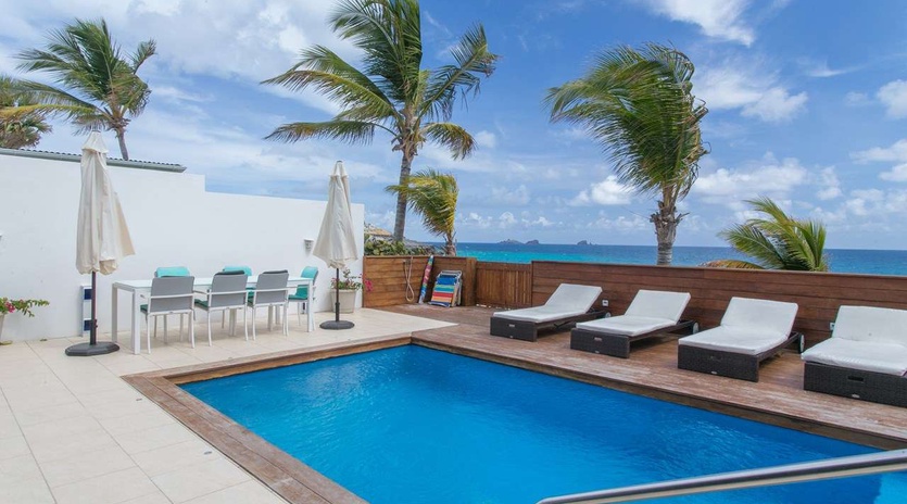 Villa Pool at WV VDD, Flamands Beach, St. Barthelemy