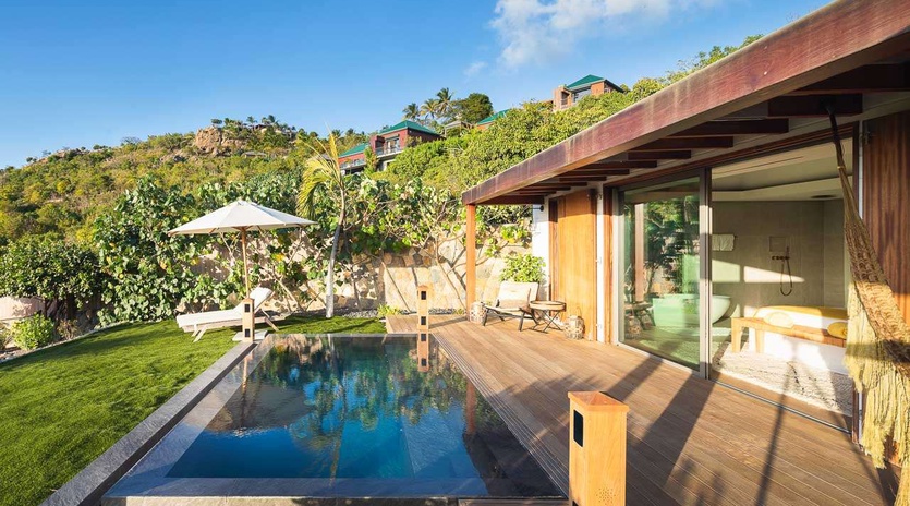 Villa Pool at WV CTH, St. Jean, St. Barthelemy