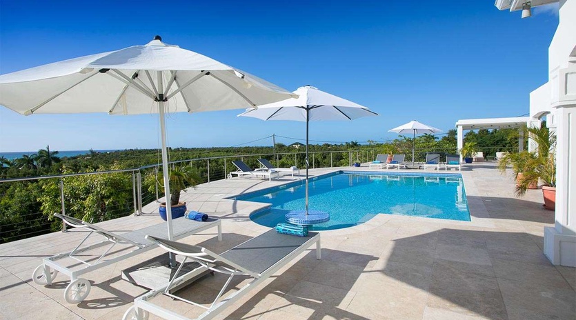 Villa Pool at PIE OCE, Hillside/Terres Basses, St. Martin