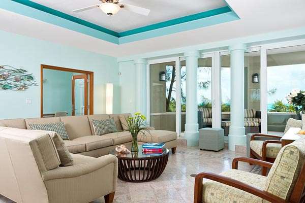 Living Room at IE VAR, Long Bay Beach, Turks & Caicos