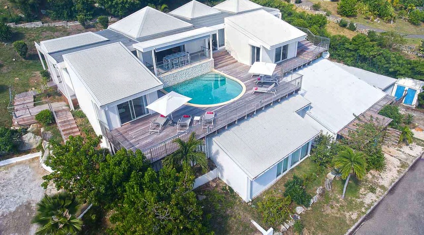 Aerial photo of PIE OCV, Hillside/Orient, St. Martin