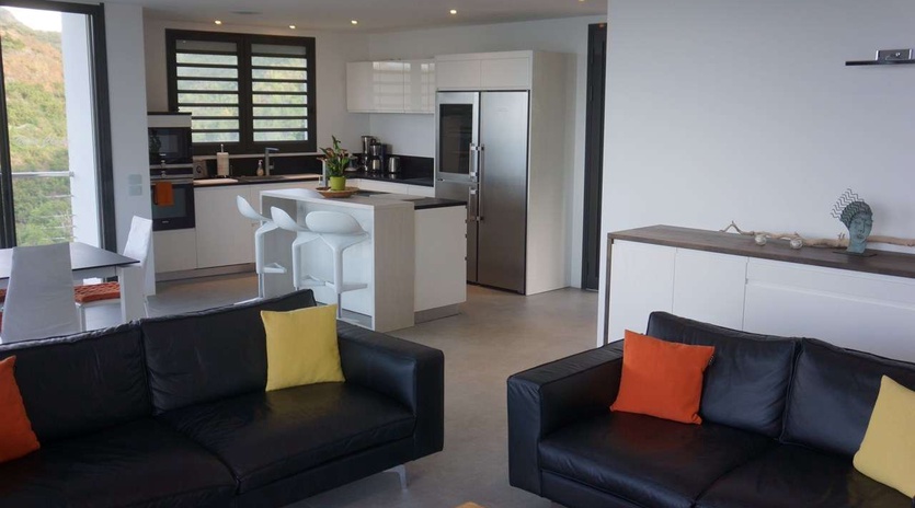 Living Room at WV CLR, Lorient, St. Barthelemy