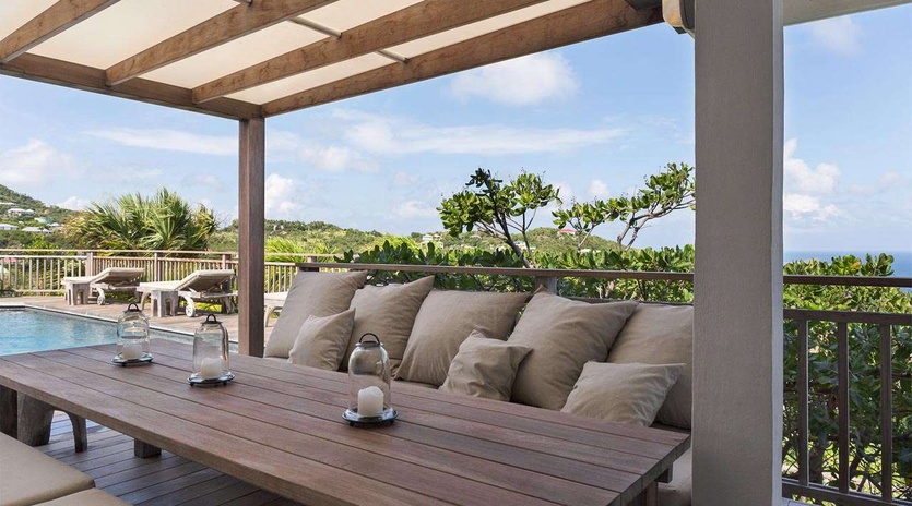 Veranda at WV BIB, Vitet, St. Barthelemy