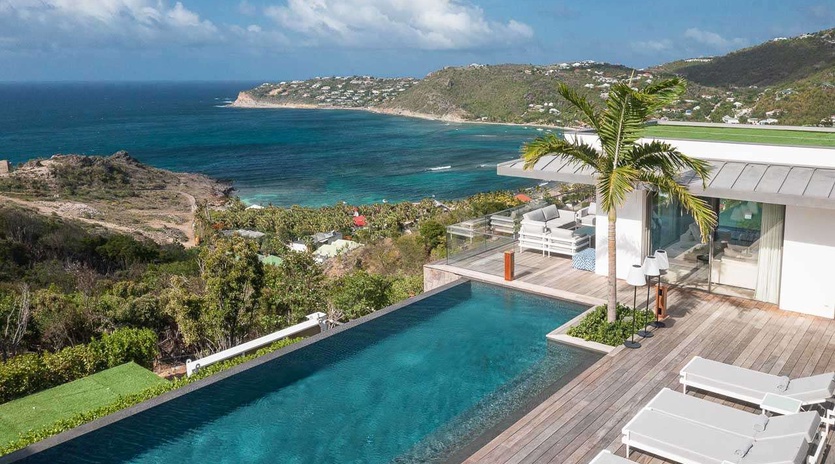 Aerial photo of WV FEL, Lorient, St. Barthelemy