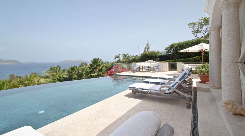 Villa Pool at WV BTR, Pointe Milou, St. Barthelemy
