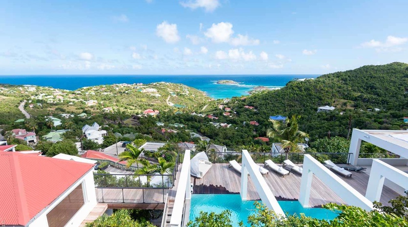 The view from WV ECL, Camaruche, St. Barthelemy