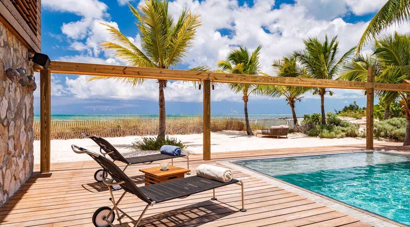 Deck at PL SLS, Thompson Cove, Turks & Caicos