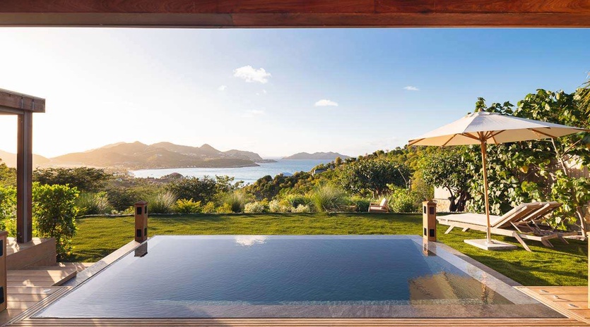Villa Pool at WV CTH, St. Jean, St. Barthelemy