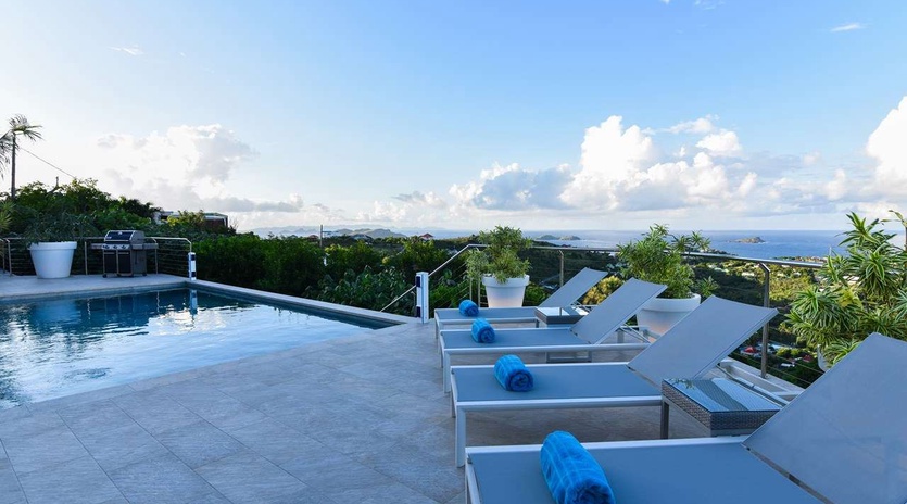 Villa Pool at WV ACR, Vitet, St. Barthelemy