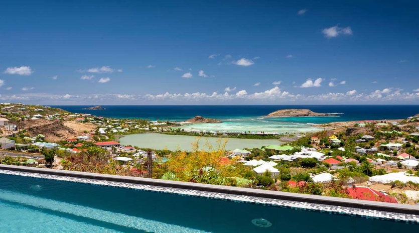 The view from WV CIO, Grand Cul de Sac, St. Barthelemy