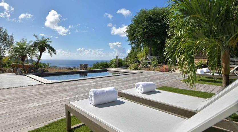 Deck at WV ALW, Colombier, St. Barthelemy