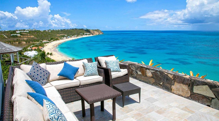 Veranda at PIE LIB, Beach Side/Baie Rouge, St. Martin
