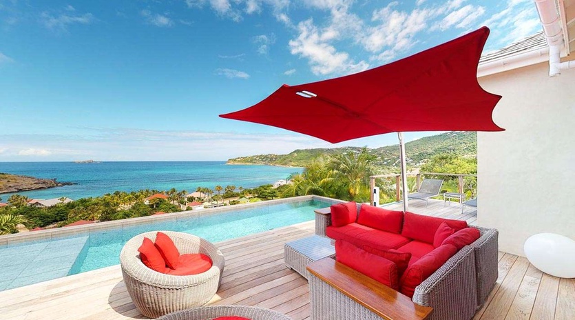 Deck at WV ITA, Lorient, St. Barthelemy