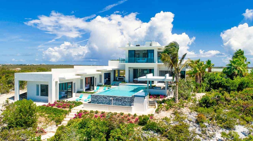 Aerial photo of TC SDB, Turtle Tail, Turks & Caicos