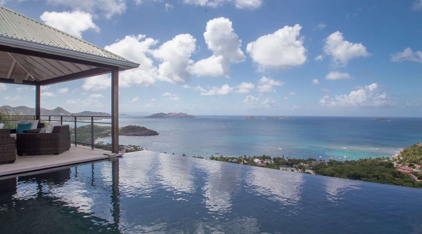 Villa Pool at WV GEA, Petite Saline, St. Barthelemy