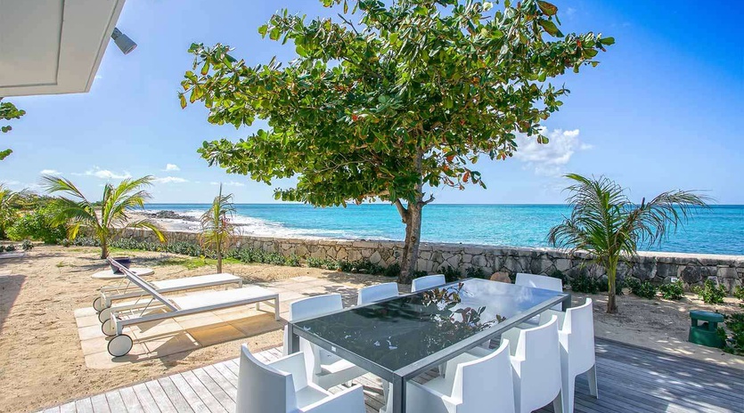 Deck at PIE EDS, Beach Side/Plum Beach, St. Martin