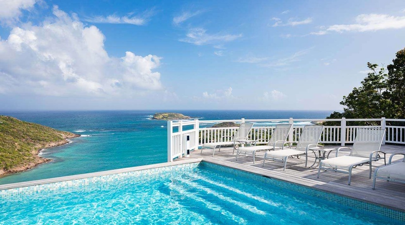 Villa Pool at WV MLA, Marigot, St. Barthelemy