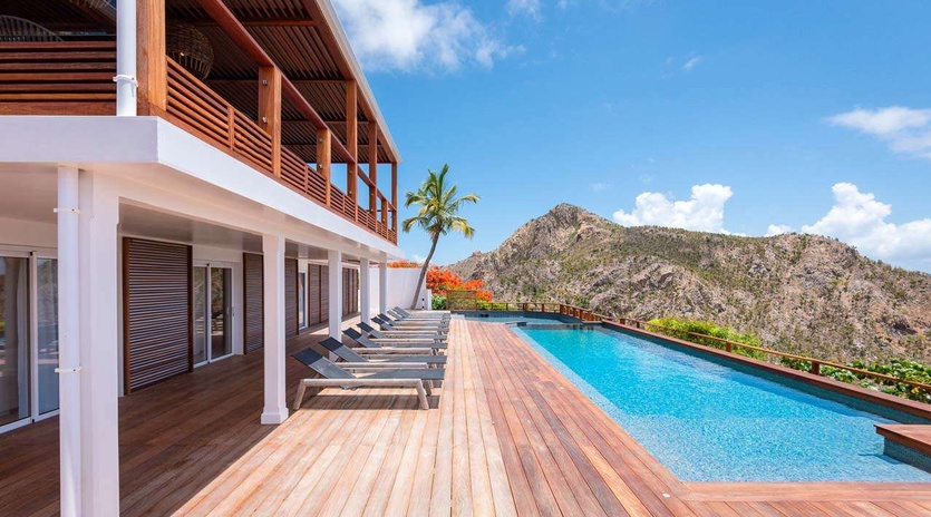 Villa Pool at WV JAB, Petite Saline, St. Barthelemy