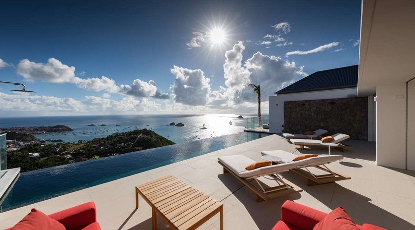 Villa Pool at WV DZR, Colombier, St. Barthelemy