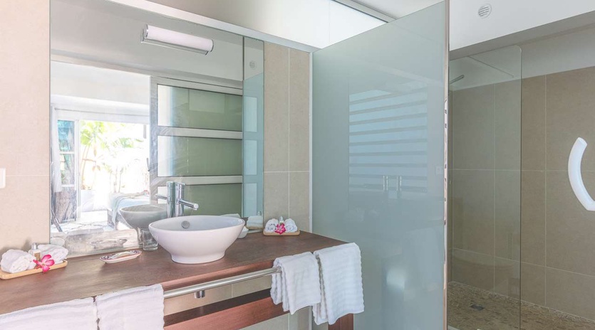 Bathroom at WV BEL, Vitet, St. Barthelemy