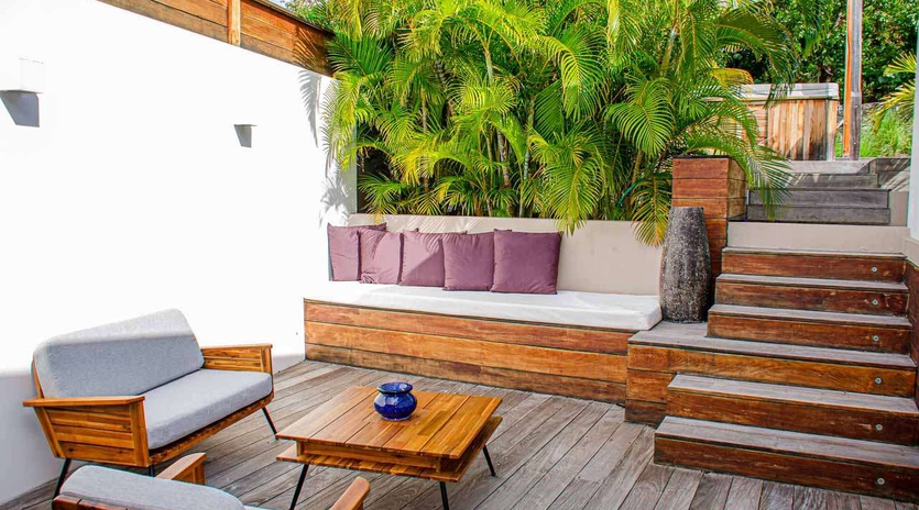Deck at WV VLC, Lurin, St. Barthelemy