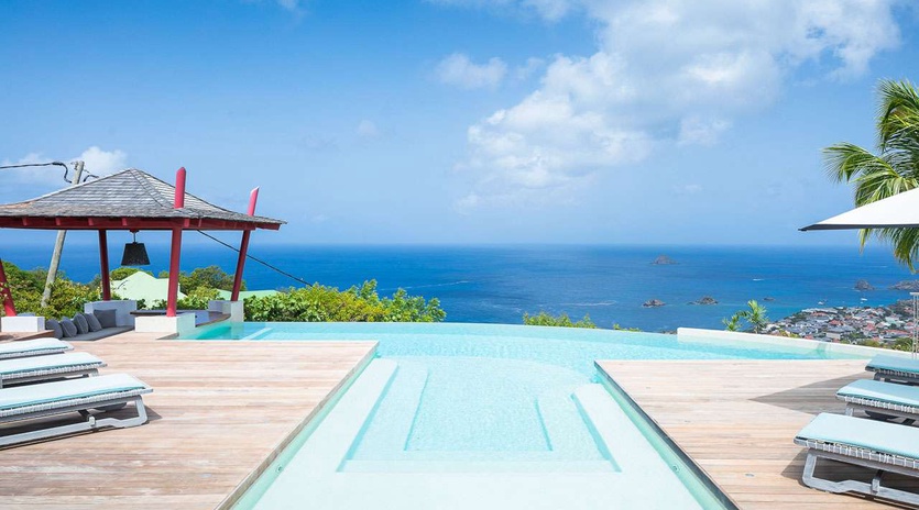 Villa Pool at WV BSN, Lurin, St. Barthelemy