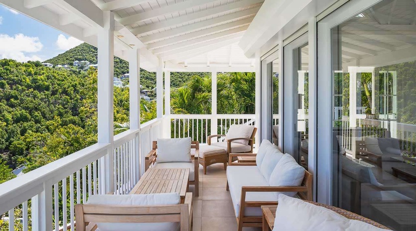 Terrace at WV ART, Flamands, St. Barthelemy