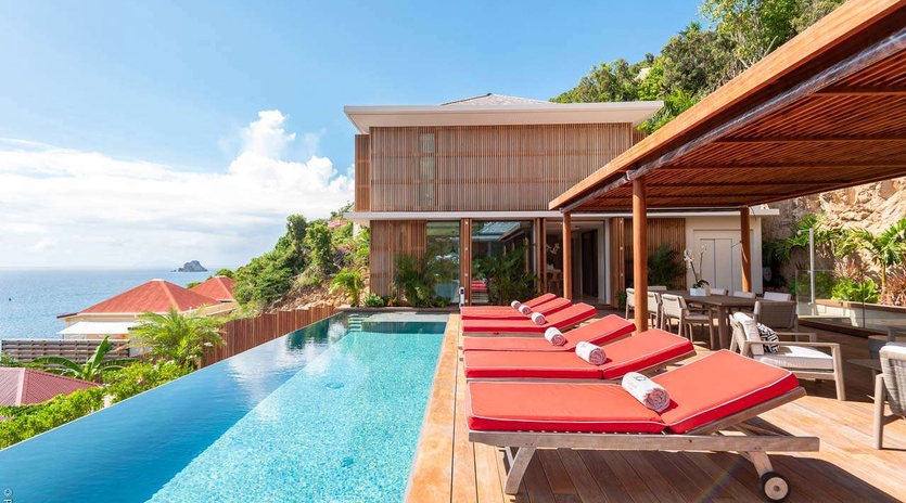 Villa Pool at WV BCA, Corossol, St. Barthelemy