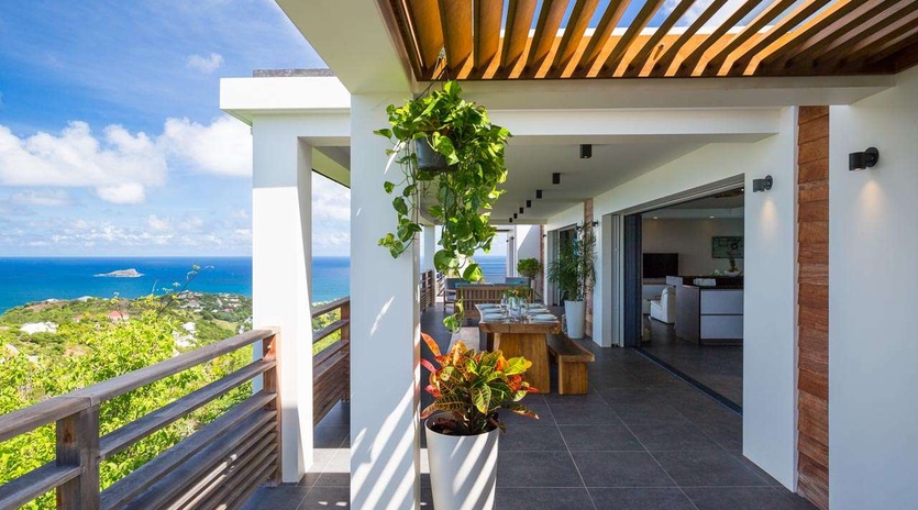 Terrace at WV CLM, Vitet, St. Barthelemy