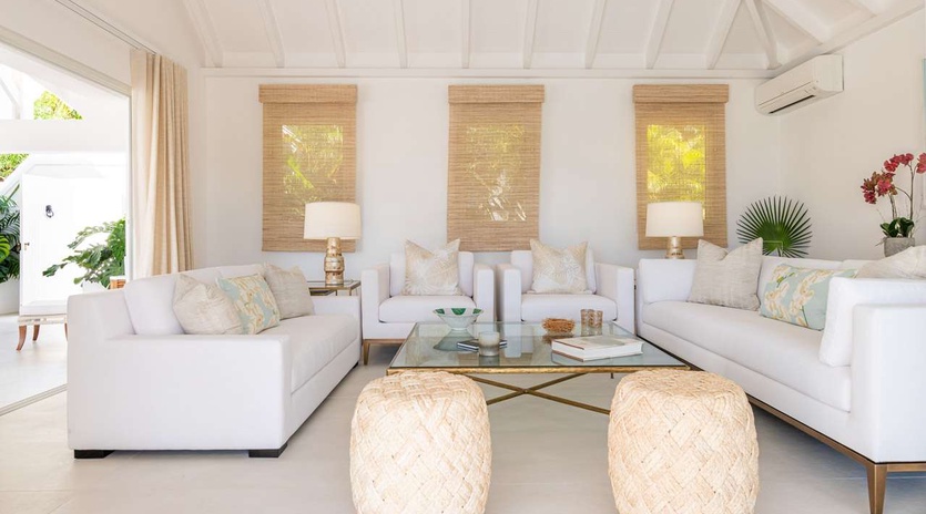 Living Room at WV AIR, St. Jean, St. Barthelemy