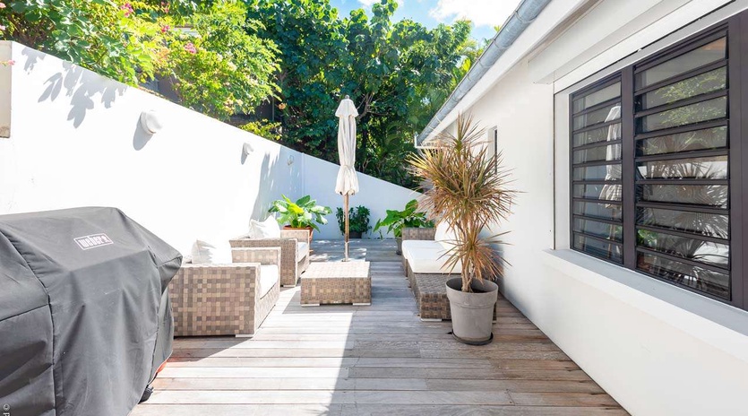 Deck at WV TCK, Flamands Beach, St. Barthelemy