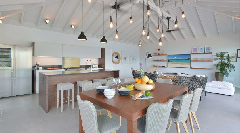 Dining Room at WV ABR, Anse des Cayes, St. Barthelemy