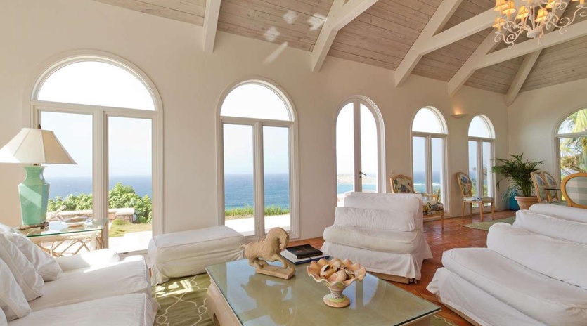 Living Room at WV BEV, Mont Jean, St. Barthelemy
