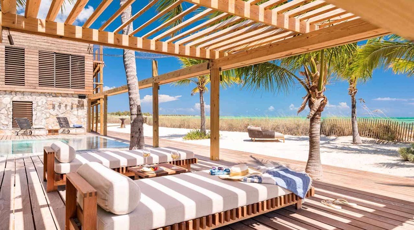 Deck at PL SLS, Thompson Cove, Turks & Caicos
