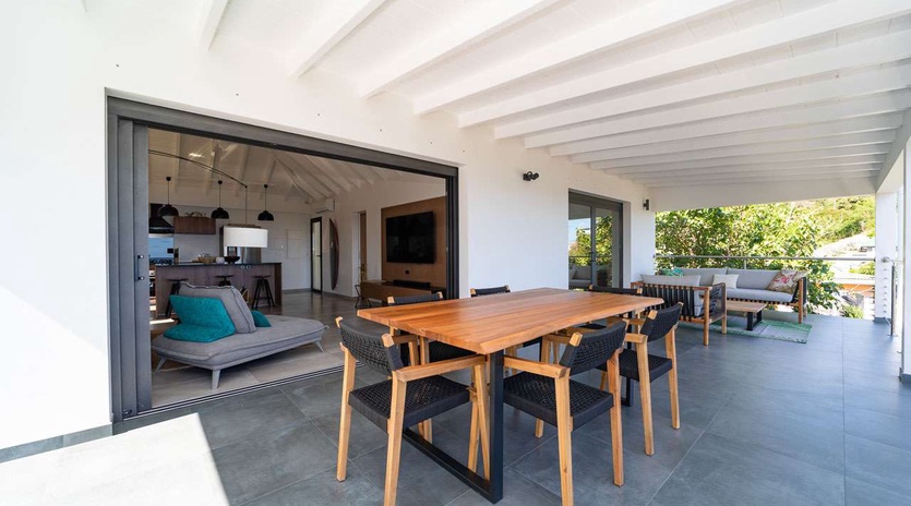 Veranda at WV RID, Anse des Cayes, St. Barthelemy