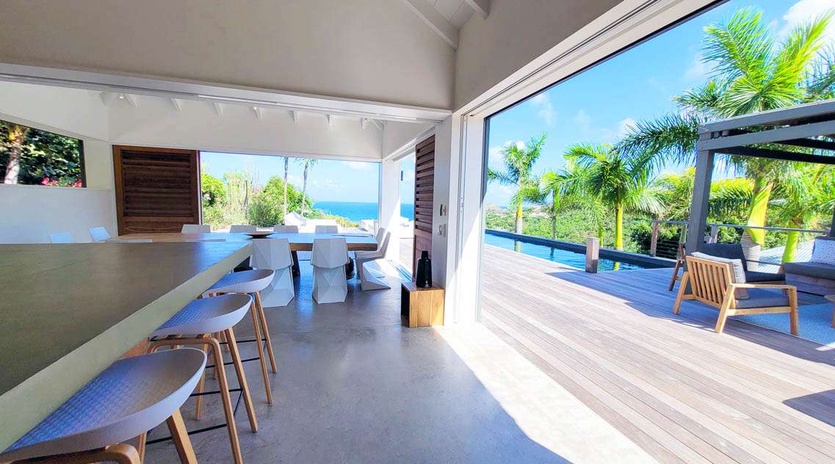 Terrace at WV CRK, Petit Cul de Sac, St. Barthelemy