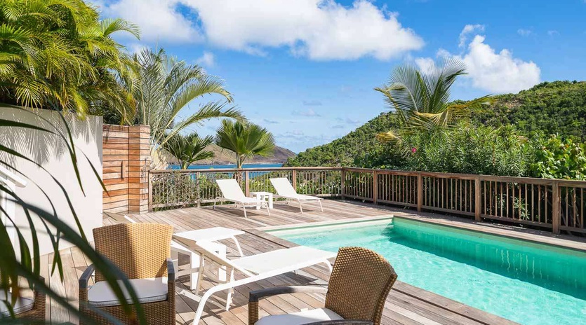 Villa Pool at WV ART, Flamands, St. Barthelemy