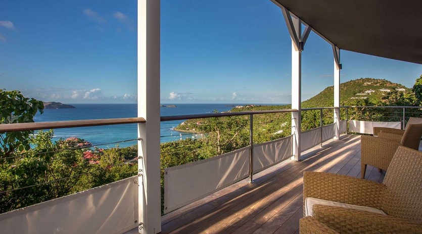 Deck at WV IEW, St. Jean, St. Barthelemy