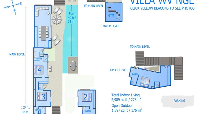 Floorplan of WV NGE, St. Jean, St. Barthelemy