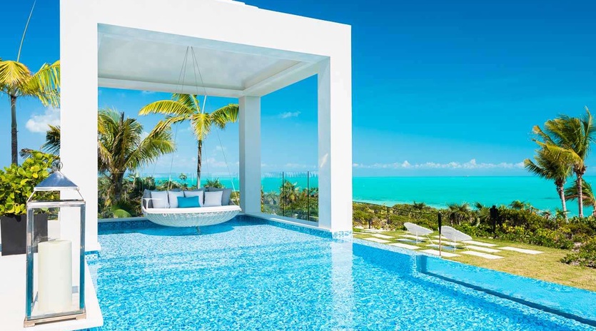 Villa Pool at TC TRI, Long Bay Beach, Turks & Caicos