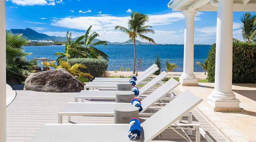 Patio at PIE LAS, Simpson Bay Lagoon, St. Martin