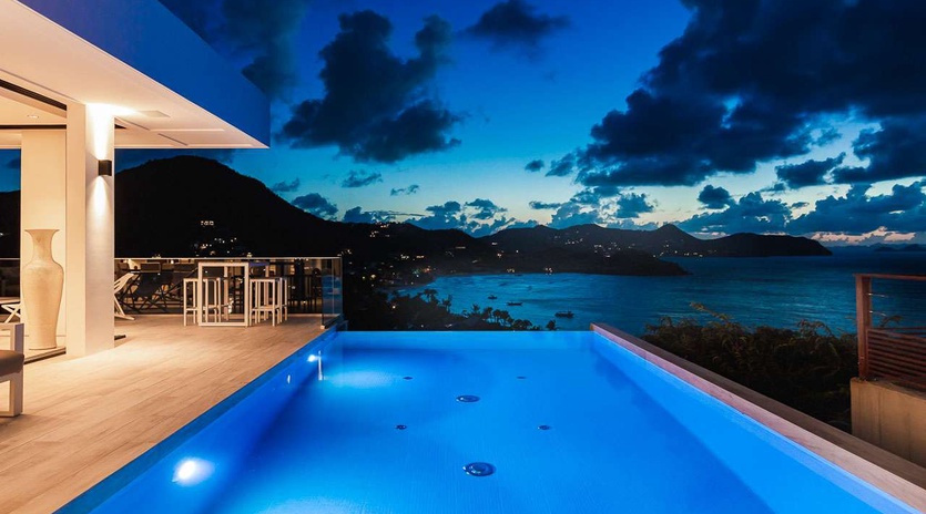 Villa Pool at WV TAR, Camaruche, St. Barthelemy