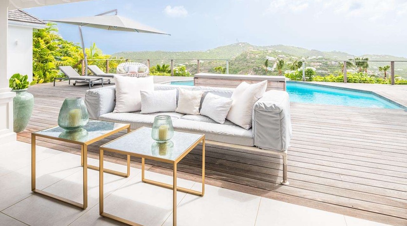 Deck at WV AIR, St. Jean, St. Barthelemy