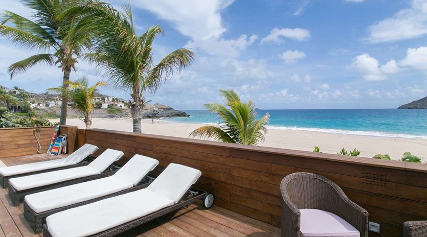 Deck at WV VDD, Flamands Beach, St. Barthelemy