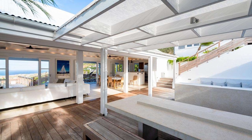 Deck at WV VNA, Vitet, St. Barthelemy