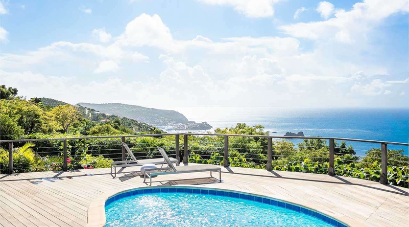 Villa Pool at WV TAN, Colombier, St. Barthelemy