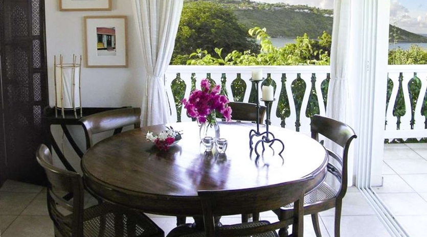 Dining Room at WV CEC, Marigot, St. Barthelemy