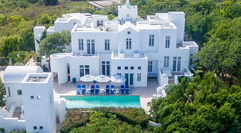 Aerial photo of AXA SND, Long Bay, Anguilla
