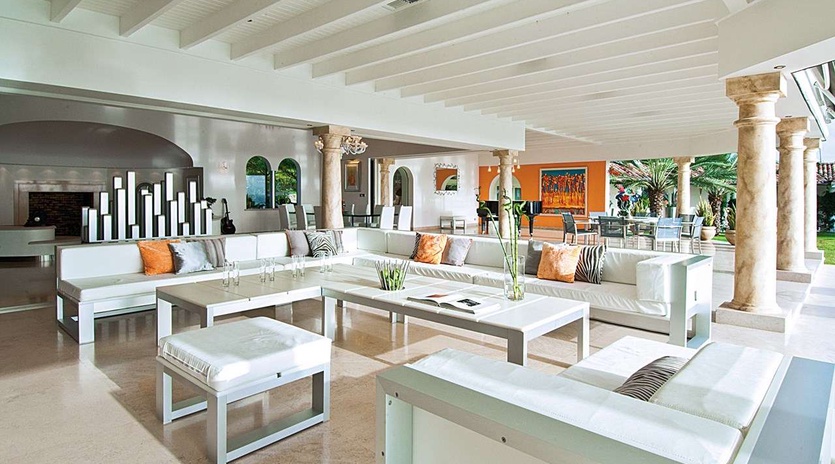 Living Room at PIE SAN, Hillside/Terres Basses, St. Martin